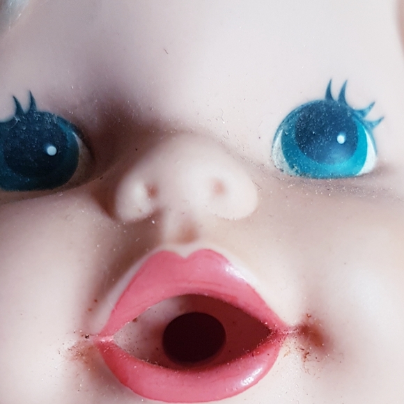 1984 Baby Alive Doll 13" Kenner Vintage Lever on Back WORKS Hong Kong - Picture 9 of 17